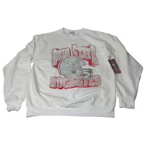 Vintage Graphic Ohio State Champion Sweatshirt White New Mens Medium